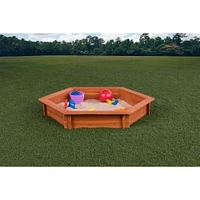 Creative Cedar Designs Hexagon Wooden Sandbox