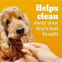 Gâteries PEDIGREE Breathbuster pour petits chiens adultes – biscuits croquants avec huile d’eucalyptus et persil sachet de 500 g