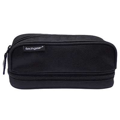 Tech Gear Dual Zipper Pencil Case