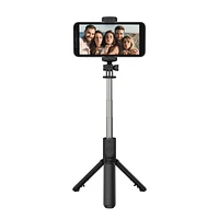 onn. Bluetooth Extendable Mini Selfie Stick Tripod, Extends to 26.8 in.