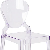 4 Pk. Ghost Counter Stool with Tear Back in Transparent Crystal