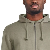 Haut à capuchon zippé sur la longueur George pour hommes Tailles P-2XL