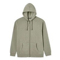 Haut à capuchon zippé sur la longueur George pour hommes Tailles P-2XL