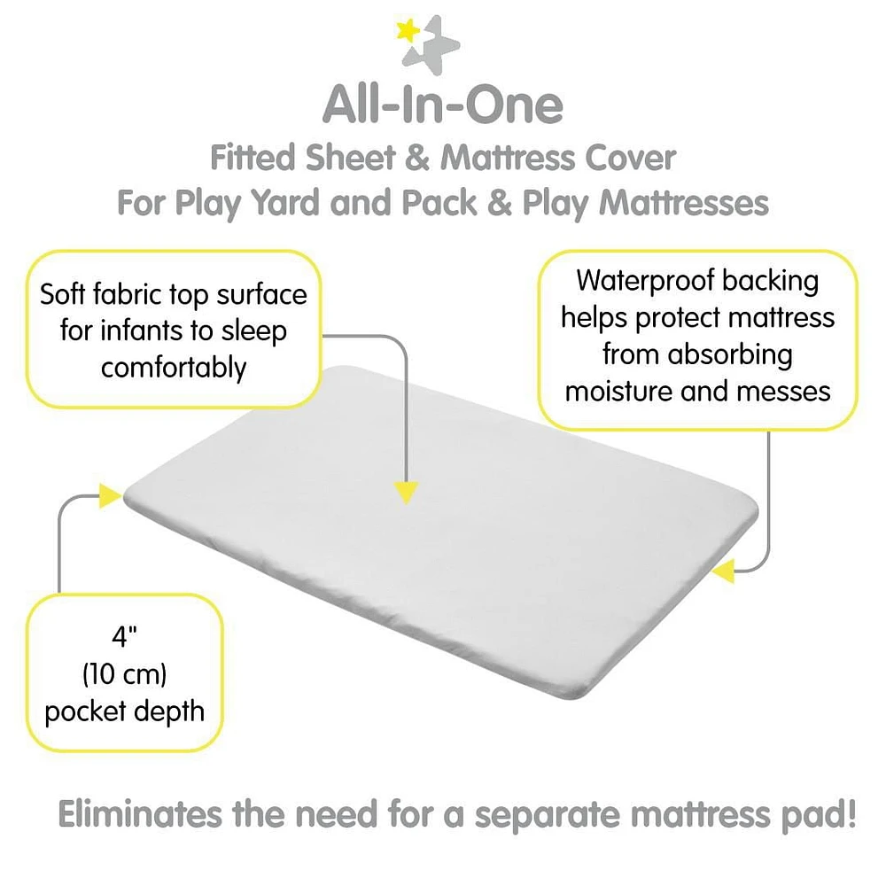 BreathableBaby All-in-One Fitted Sheet & Waterproof Cover