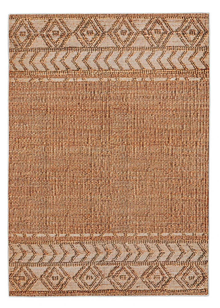 Mirage Lansing Copper and Cream 5' x 7' Area Rug