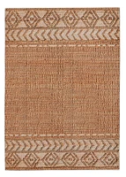 Mirage Lansing Copper and Cream 5' x 7' Area Rug