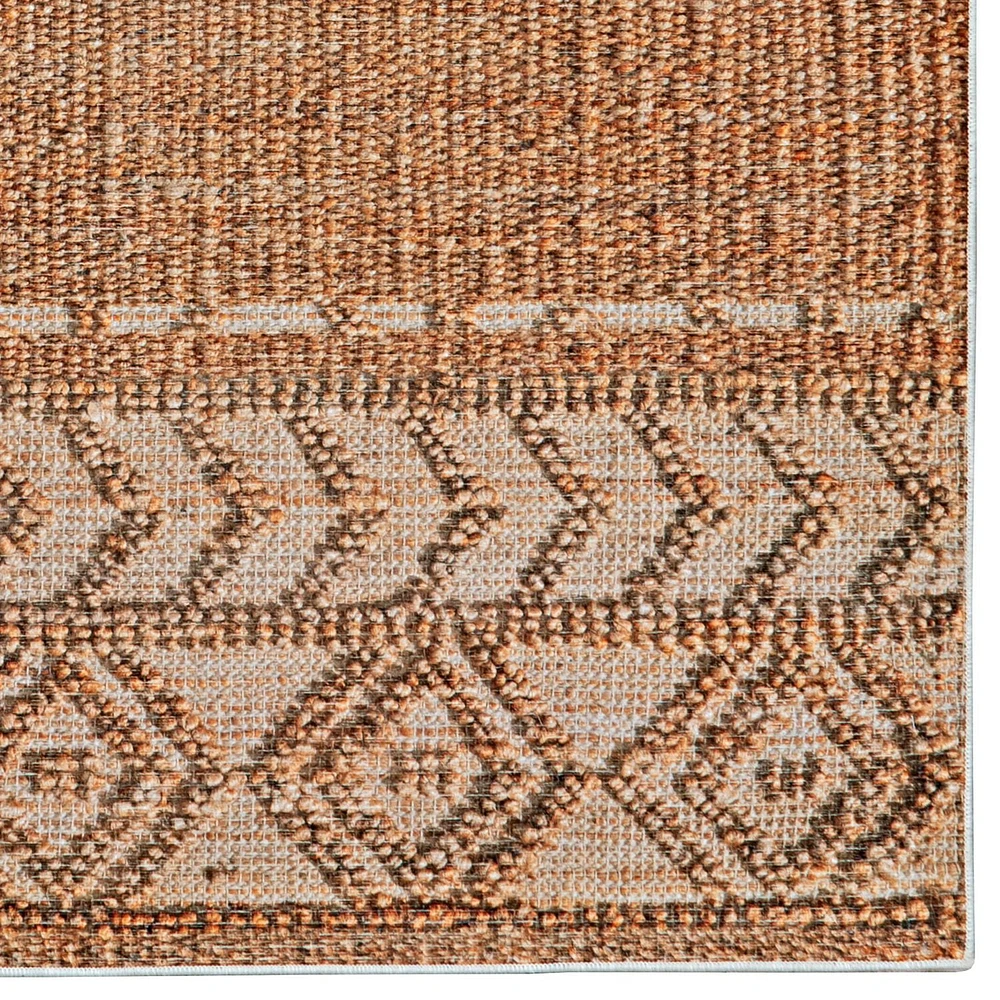 Mirage Lansing Copper and Cream 5' x 7' Area Rug