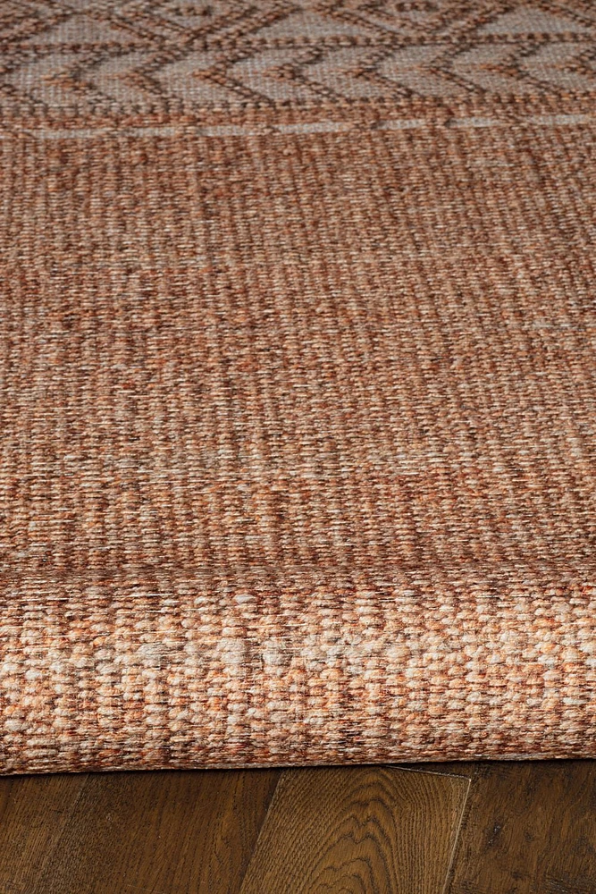 Mirage Lansing Copper and Cream 5' x 7' Area Rug