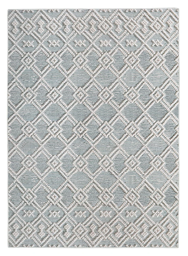 Mirage Helia Cream and Grey 2' x 10' Runner