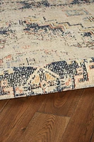 Great Zero Stiles Ivory & Navy 5' x 7'6" Area Rug