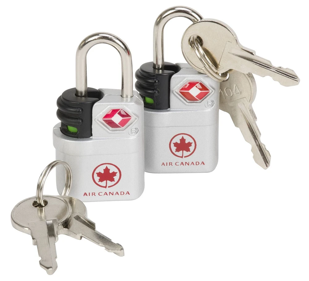 Air Canada Search Indicator Travel Sentry TSA Key Lock, Set of 2