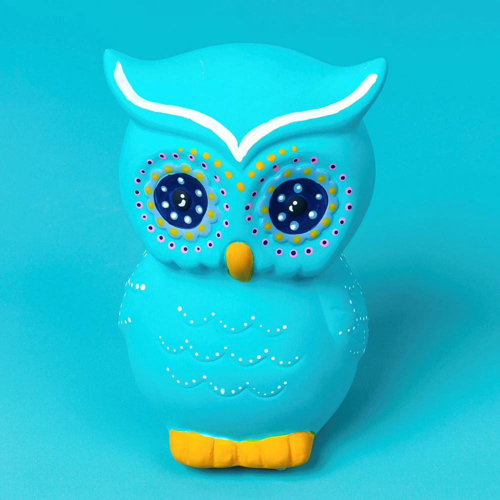 Create Basics Paintable Ceramic Owl Bank, Ceramic Owl Bank