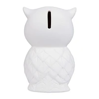 Create Basics Paintable Ceramic Owl Bank, Ceramic Owl Bank