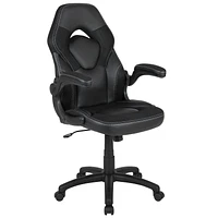 Black Gaming Desk and Chair Set with Cup Holder, Headphone Hook, and Monitor/Smartphone Stand