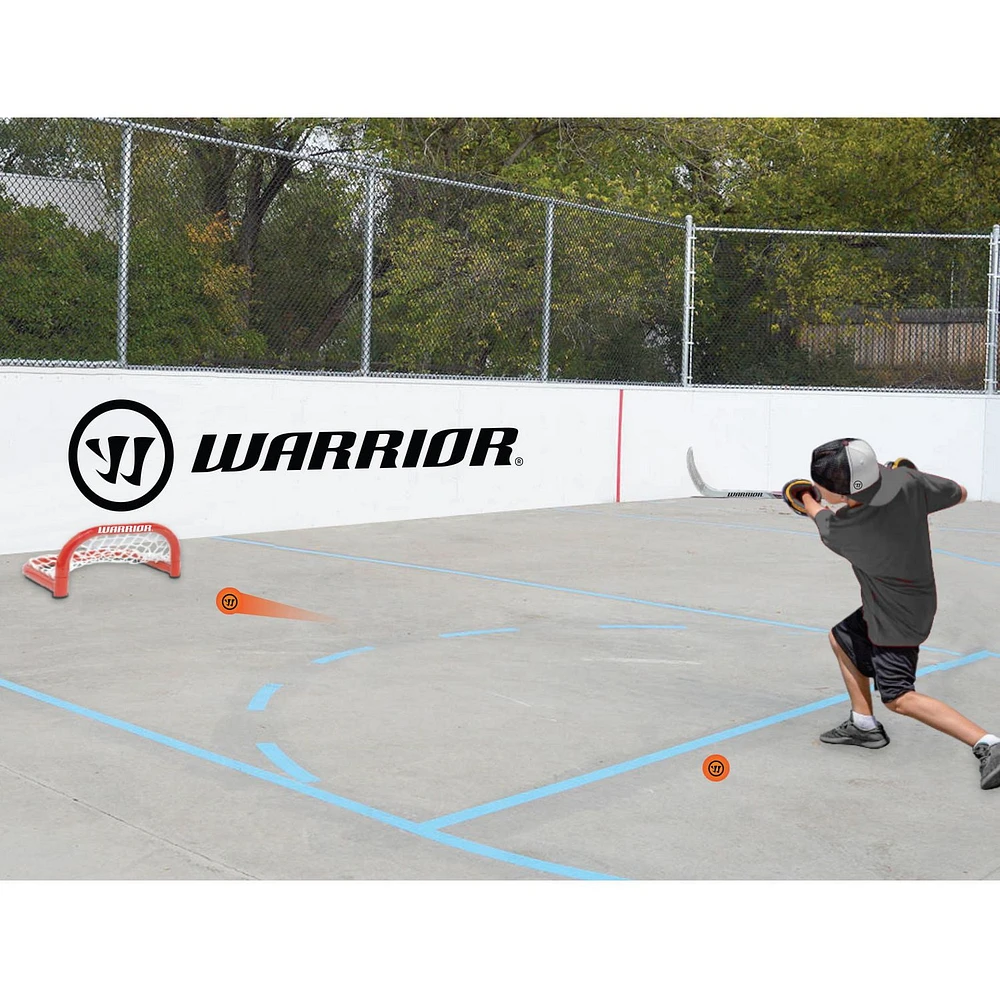 Warrior Skill Net Combo - 2 Nets, 1 Ice Hockey Puck and 2 Street Hockey Balls, 2 Nets are 12" x 10" x 6"