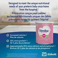 Similac Neosure Préparation de suivi en poudre pour nourrissons prématurés, 363 g