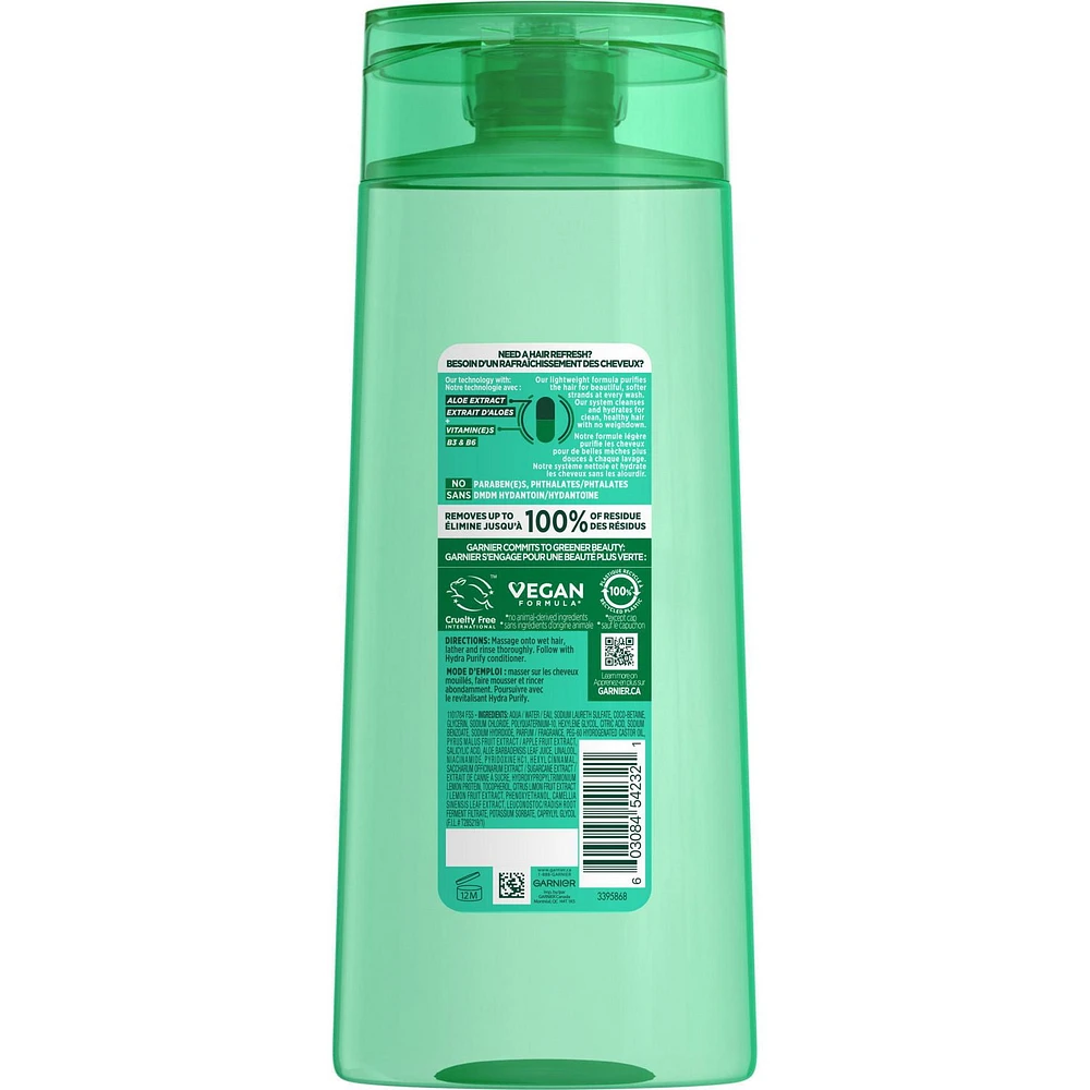 Garnier Fructis, Hydra Purify Shampoo, 650 mL, 650 mL