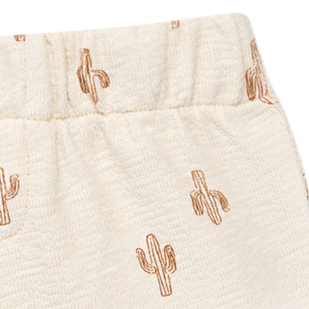 modern moments™ by Gerber® - Short Sleeve Polo Shirt+Shorts Set Cactus, Slub structured jersey 100% cotton