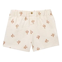 modern moments™ by Gerber® - Short Sleeve Polo Shirt+Shorts Set Cactus, Slub structured jersey 100% cotton
