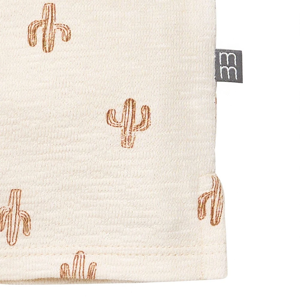 modern moments™ by Gerber® - Short Sleeve Polo Shirt+Shorts Set Cactus, Slub structured jersey 100% cotton