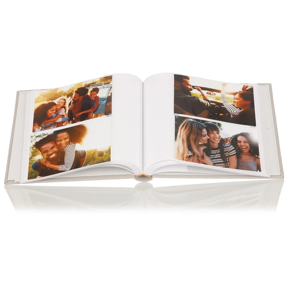 Pinnacle Frames and Accents Linen 2UP Grey Pumice Photo Album