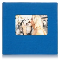 Pinnacle Frames and Accents Linen 2UP Blue Photo Album