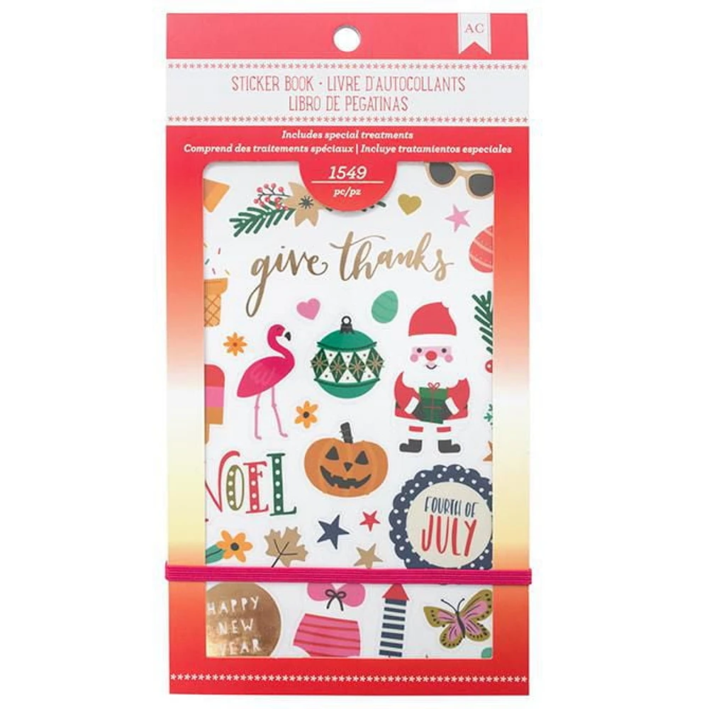 American Crafts Sticker Book Seasonal