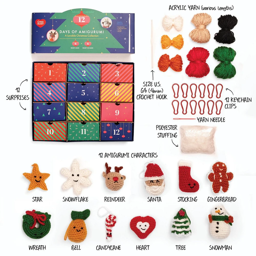 Red Heart Advent Calendar Kit