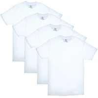 Paquet de T-shirts à Col Rond pour Homme Hanes, Évacuation de l’Humidité Blanc - Paquet de 4