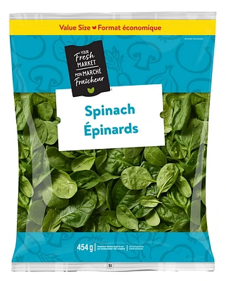 Your Fresh Market Value Size Spinach, 454 g