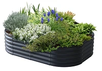 VegTub Modular Metal Raised Bed Kit - Charcoal