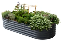 VegTub Modular Metal Raised Bed Kit - Charcoal