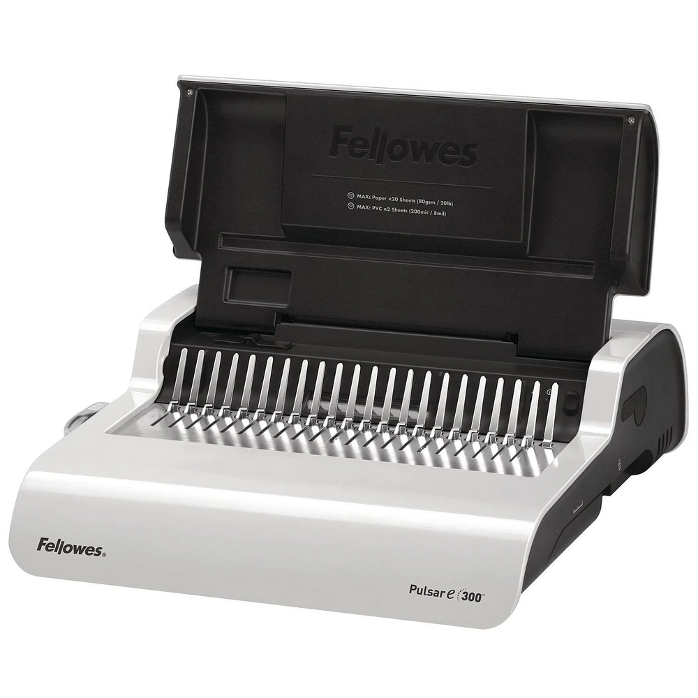 Fellowes Pulsar E 300 Electric Comb Binding Machine w/ Starter Kit