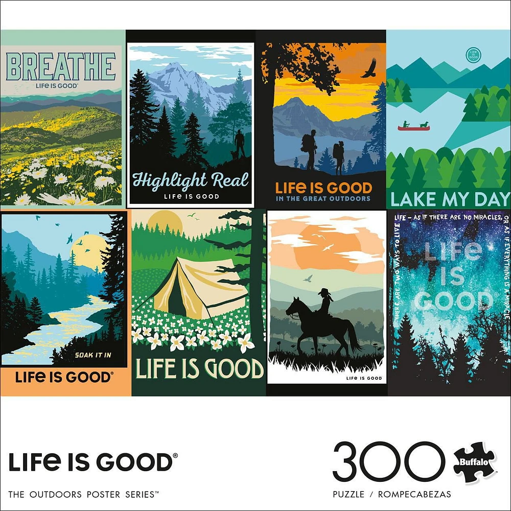 Buffalo Games - Life Is Good - The Outdoors Poster Series - 300 Piece Jigsaw Puzzle