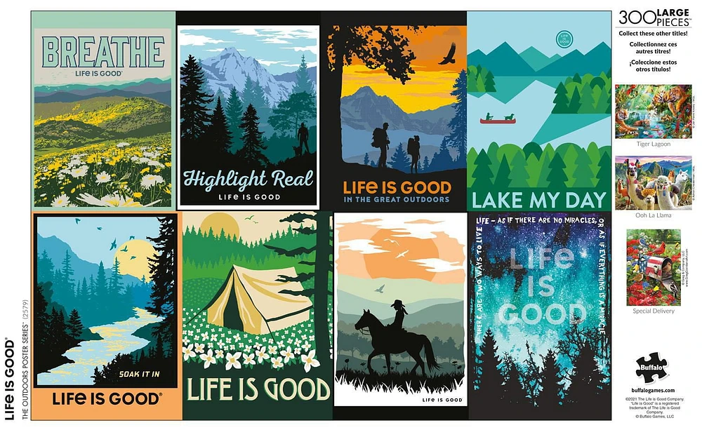 Buffalo Games - Life Is Good - The Outdoors Poster Series - 300 Piece Jigsaw Puzzle