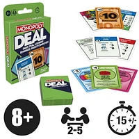 Monopoly Deal Card Game, Ages 8 and up