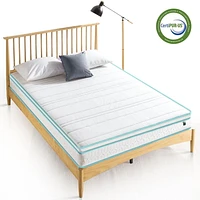 Zinus 8 Inch Green Tea Infused Memory Foam Spring Hybrid Mattress / Euro Top / CertiPUR-US Certified/Mattress-in-a-Box, 10 Yr Warranty