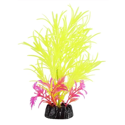 Underwater Treasures Glo Star Grass - Green - Large, Glowing aquarium decorations.