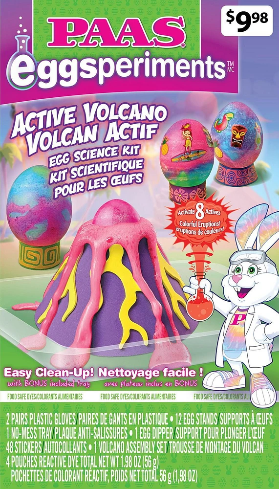 PAAS®Egg Science Kit , Eggsperiments™ : Active Volcano, 1 Kit