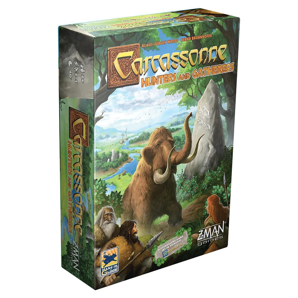 HANS IM GLUCK - CARCASSONNE - HUNTERS AND GATHERERS - ENGLISH - STANDALONE STRATEGY BOARDGAME