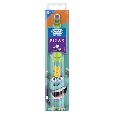 Oral-B Kid's Battery Toothbrush featuring PIXAR favorites, Soft Bristles, for Kids 3+