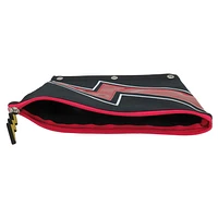 Pen + Gear Polyester Lightning bolt design binder zipper pouch, Black / Red, 7.75 in. x 9.75 in.