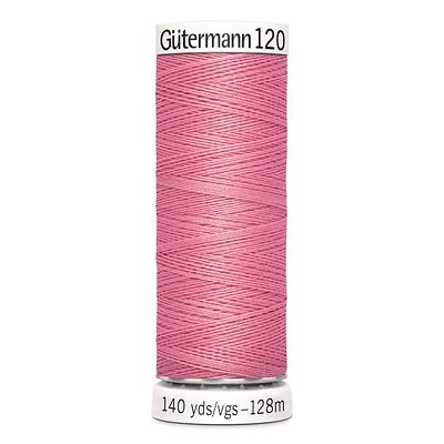 Gutermann 120 Sew - All Thread 128 m/ 140 yds - Rose Pink (Pack of 5 Spools), Sewing Thread 128 m/ 140 yds