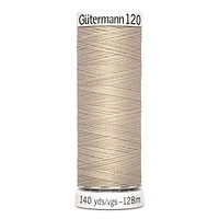 Gutermann 120 Sew - All Thread 128 m/ 140 yds - Light Brown (Pack of 5 Spools), Sewing Thread 128 m/ 140 yds