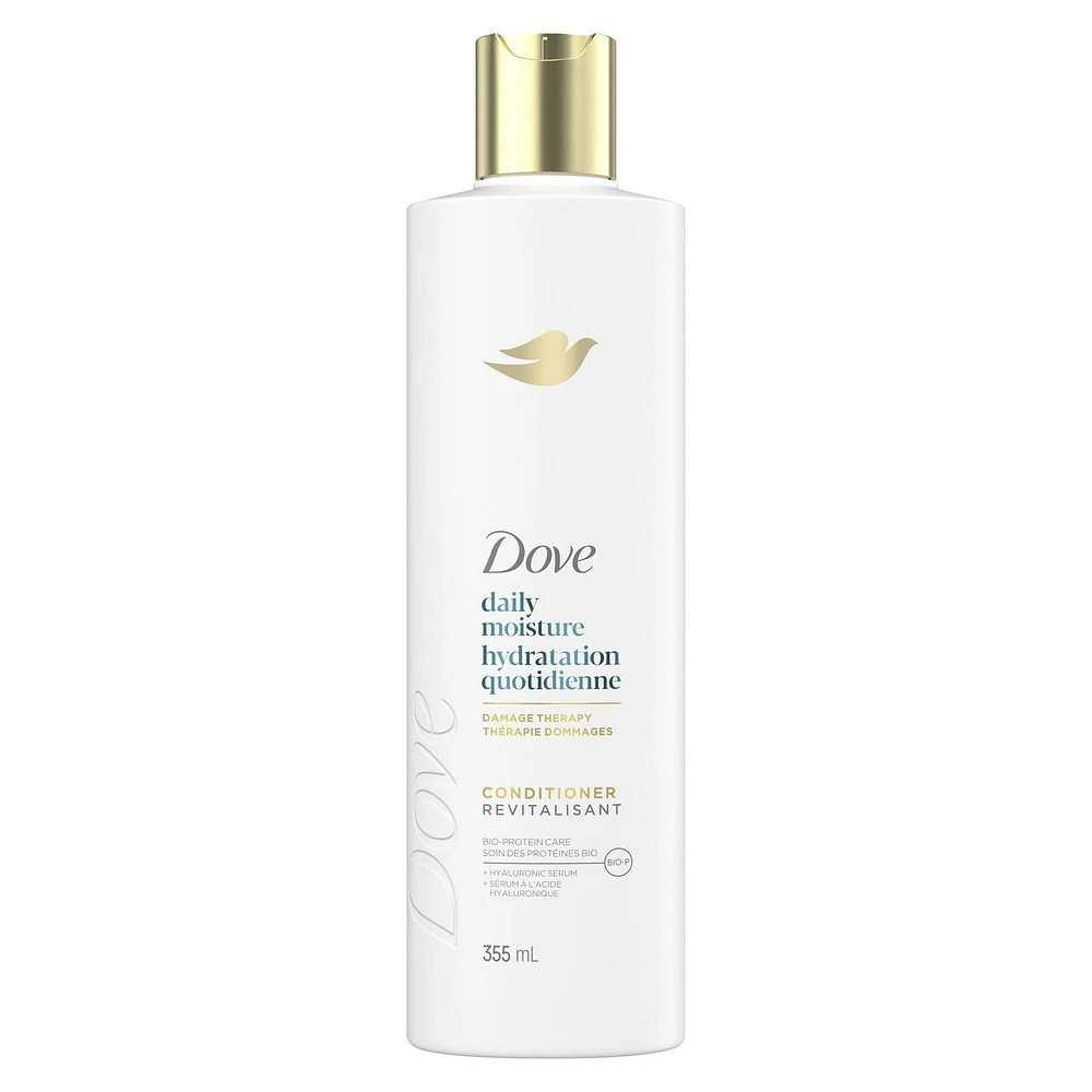 Dove Daily Moisture Conditioner for Dry Hair, with Liquid Bio-Protein and Hyaluronic Serum, 355mL, 355mL