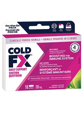 COLD-FX® Daily Support Travel Pack, 18 Capsules