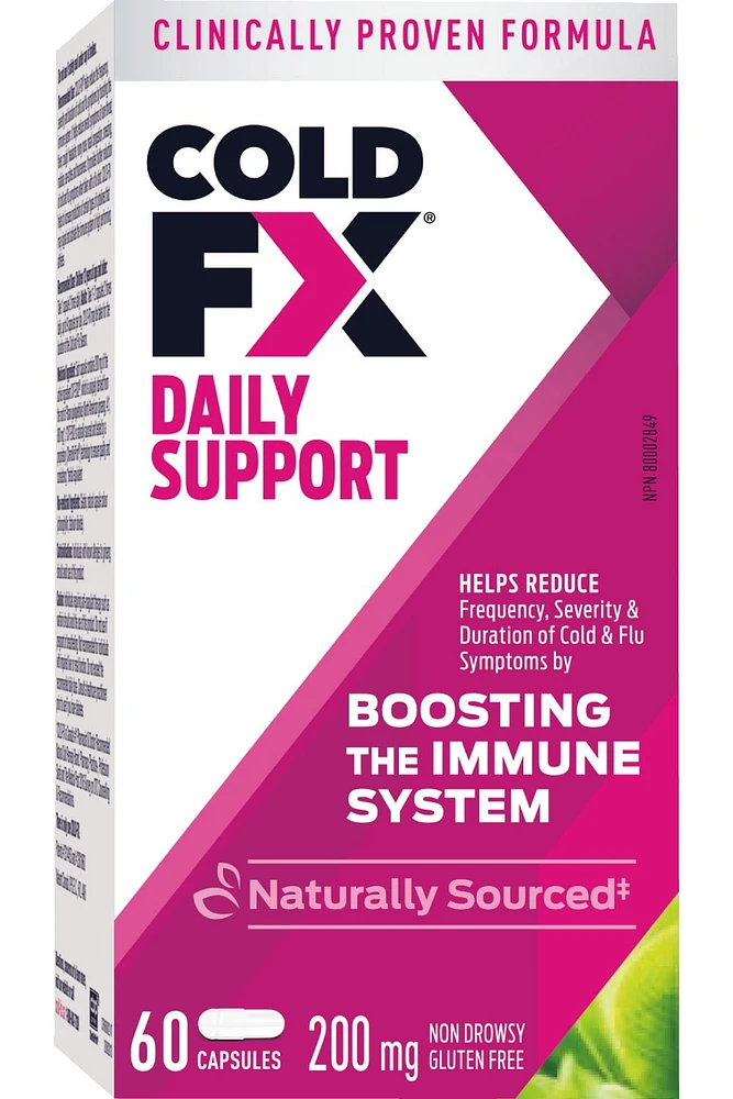 COLD-FX® Daily Support, 60 Capsules