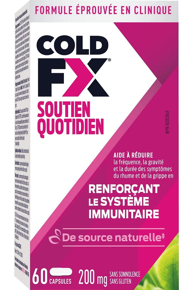 COLD-FX® Soutien quotidien 60 Gélules
