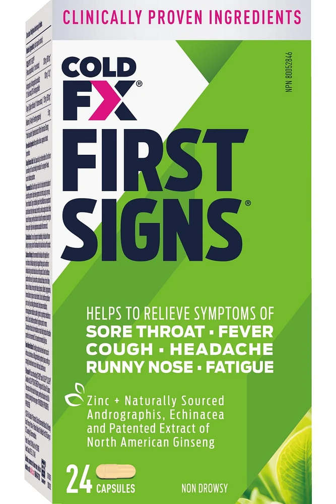 COLD-FX® First Signs, 24 capsules