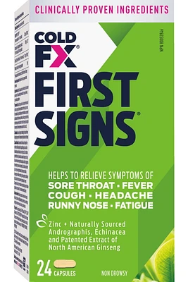 COLD-FX® First Signs, 24 capsules